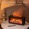 Fireplace Essential Oil Diffuser, 9 Flame Colors, 250ML Cool Mist