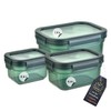 Engelland - Set of 3 Storage Jars with Lids, Airtight,
