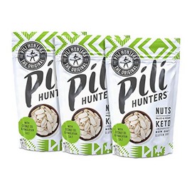 The Original Wild Sbrouted Pili Nuts by Pili Hunters - Snacks keto para energía baja en carbohidratos con aceite de coco y sal del Himalaya, sin gluten y sin azúcar añadido, superalimento como se ve