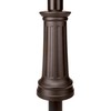 ARCHITECTURAL MAILBOXES 7517RZ-10 Elevado Decorative Steel Mailbox Post, Extra Large,
