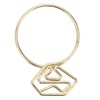 100Pcs Cute Paper Clips Ring Style Anti Slip Sturdy Electroplated