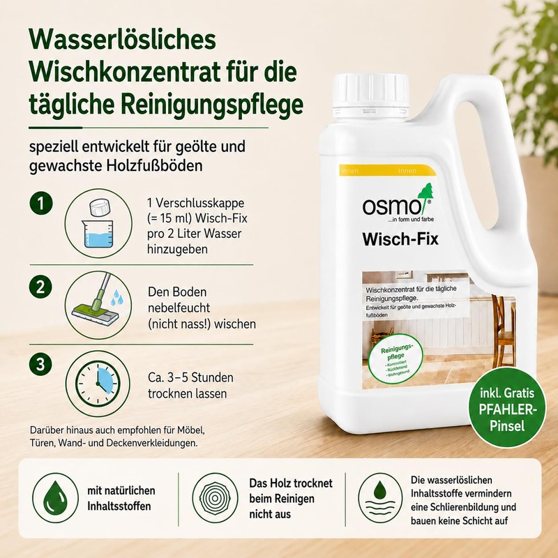 Osmo Wisch-Fix 1L 8016 Highly Effective Special Mop Concentrate with