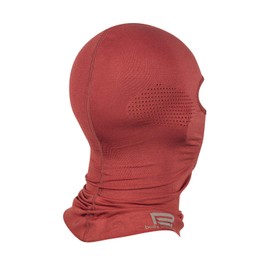 Prosske Balaclava Ski Mask Thermal Mesh Women Men Children Girls Boys Ski Hood Balaclava, red