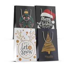 12 XXL Christmas Gift Bags: Christmas Bags Ideal for Gift Wrapping