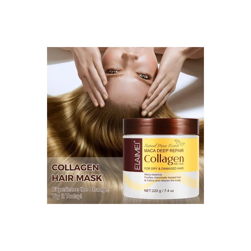 Mascarilla Colágeno Puntas Abiertas Cabello Seco Fortalece