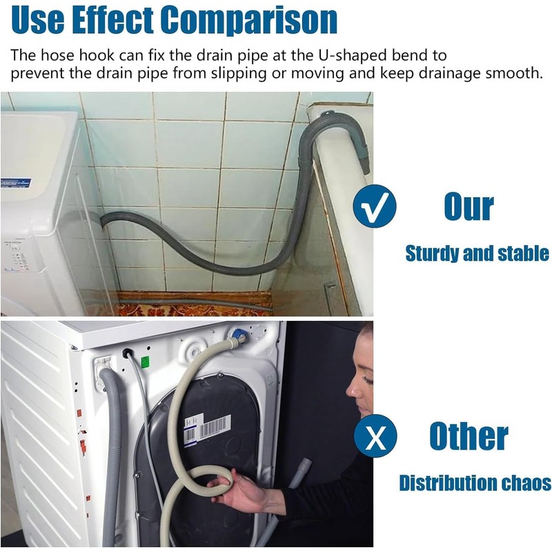 U Shape Washer Drain Hose Hook for Washing, Dishwashers, Sink