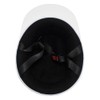 B&B BB300 White Brim Half Cap, Helmet, Silver, SG Safety