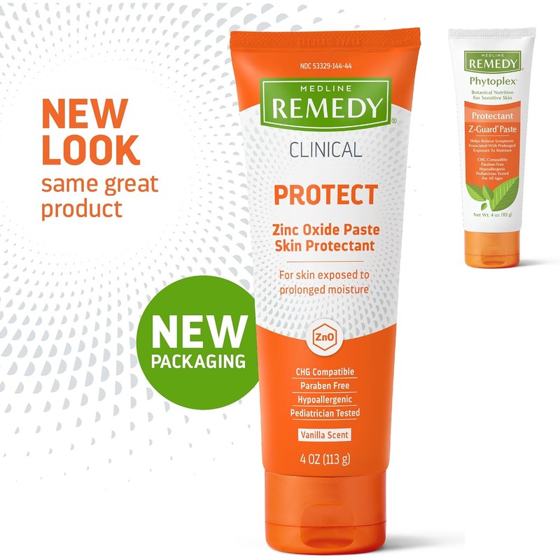Medline Remedy Phytoplex Z-Guard Skin Protectant Paste, 4 Ounce