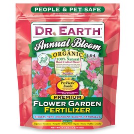Dr. Earth 705P Organic 6 Flower Garden Fertilizer in Poly Bag, 4-Pound