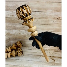 1 Olla de Barro Chocolatera Y 1 Molinillo De Madera 1 Terra Cota Pot & Grinder