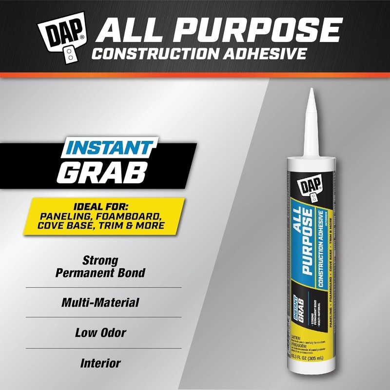 10.3 Oz Dap 27501 All Purpose Construction Adhesive