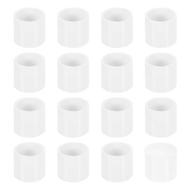sourcing map 56Pcs Chair Leg Caps, 12mm (4/9 Inch) Non-Marking PVC Chair Leg Tips Non-Slip Chair Leg Floor Protectors Round Table Covers End Caps for Furniture, White