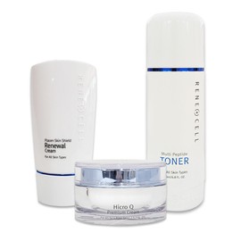 Renecell Multi Peptide Toner 200ml + Hi-Cro Q Premium Cream 50ml + Plassen Skin Shield Renewal Cream 50ml / 르네셀 멀티 펩타이드 토너 200ml + 하이크로 큐 프리미엄 크림 50ml + 플라센 스킨 쉴드 리뉴얼 크림 50ml