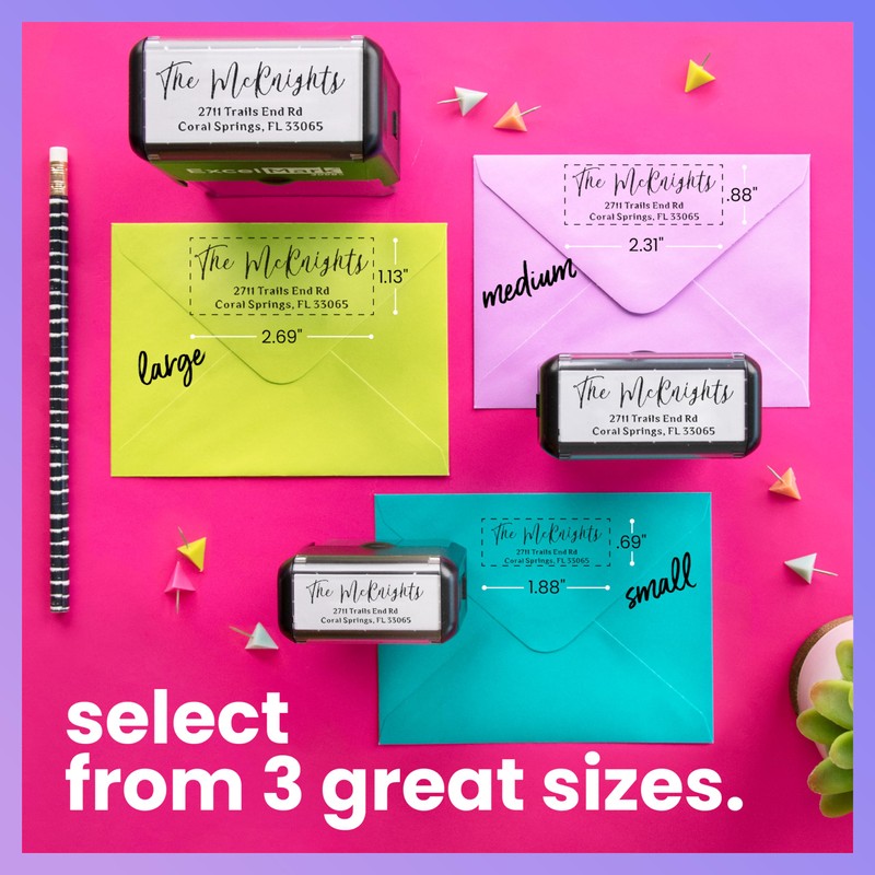 Custom Return Address Stamp – Self Inking Rubber Stamp –