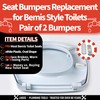 LASCO 02-3307 3/4-Inch by 1-3/16-Inch Oval Push-in Replacement Bumpers White