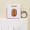 'American Hot Dog' Keyring Tape Measure/Spirit Level Tool (KM00041686)