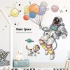 DaraBaby Vinil Decorativo Astronauta Planetas Habitación Niño Bebe