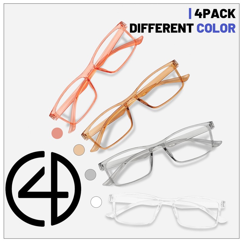 Przene Rectangle Blue Light Blocking Glasses for Women Men Retro