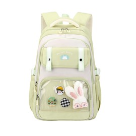 Kawaii School Backpack for Teen Girls, Cute Bookbags for Elementary Middle School, Multiple Pockets Girls Daypack with Accessories