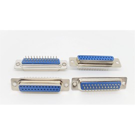Pc Accessories - Connectors Pro 10-Pack DB25 DIP Straight Pin PCB Mount D-Sub DP25 F Connector, 25 Pins Female 10 Packs for PC Board Mounting