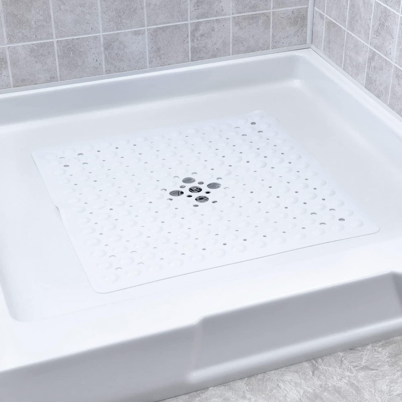BedLooms Shower Mat Non Slip Anti Mould – White 53x53