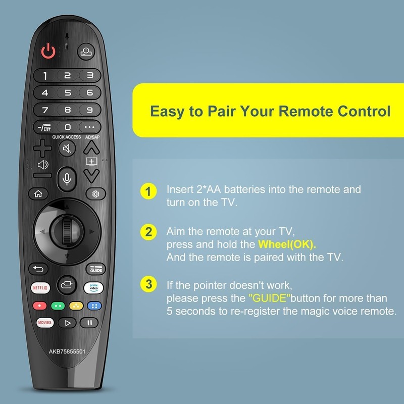 L-G Magic Remote Replacement for Smart TV, LG TV Remote