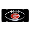 Craftique Georgia Bulldogs Black Football Car Tag