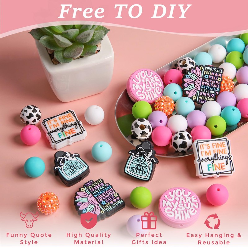 MUBYOK F03 Funny Quote Car Freshie Hangers Making Kit DIY