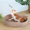 FUKUMARU Cat Scratcher, 24 Inch Sofa Shape Cat Scratching Bed,