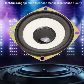 Full Range Audio Speaker, 3-inch 4Ohm 5W Full Frequency Mini Audio Car Speaker for Multimedia Sound Box, High Sensitivity Home Theater Loudspeaker