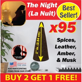 Benben Home & Lifestyle The Night (La Nuit) Benben US Incense 95x1" Cones ~Vegan~ High Fragrance Load