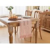 YATOJUZI Pink Table Runner Pure Pink Boho Table Runners with