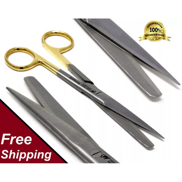 YB T/C PREMIUM OPERATING SCISSORS SHARP BLUNT 5.5" STRAIGHT TUNGSTEN