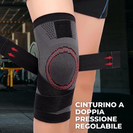 PRO VAL 2 Stück Kniebandage für Damen und Herren, Sport-Kniebandage, Kompressionsbandage, Unterstützung bei Arthritis, Gelenkschmerzen, Kniebandagen Kniescheibe und Meniskus (Schwarz, XL)