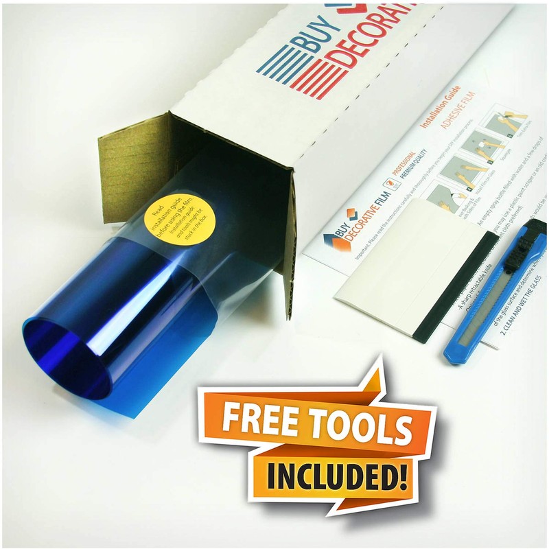 BDF CABL Decorative Window Film Transparent Color Blue - Custom