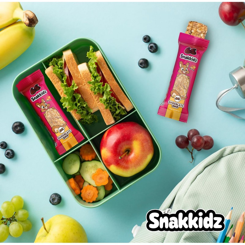 Snakkidz Organic Chewy Granola Bar, 15 Count (0.85oz Each), Nut