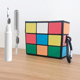 Cute Case for AirPods Pro 2 Case Cover with Cleaner kit, Airpods Pro2 Cases Women Anti-Drop Silicone iPods Pro2 Earbuds Charging Cases Girl Keychain for Airpods Pro 1st/2nd Generation (Cube)