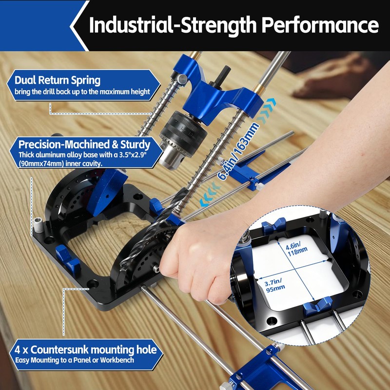 Upgraded Portable Drill Guide – 0° to 60° & 90°