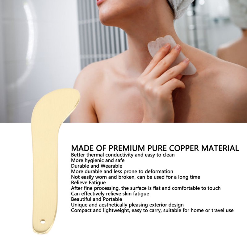 Gua Sha Board Fatigue Relief Small Portable Copper Massage Scraping
