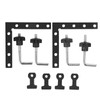 2pcs 90 Degree Positioning Squares L Shape Black Splicing Fixed