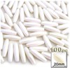100pc Plastic Opaque Spaghetti Beads 20mm Multi Mix Beads