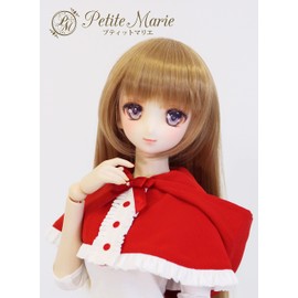 Petite Marie 1/3 DD SD Compatible with Cute Frills Hooded Cape Red 23.6 inches (60 cm) Doll BJD Doll Clothes [No.0085]