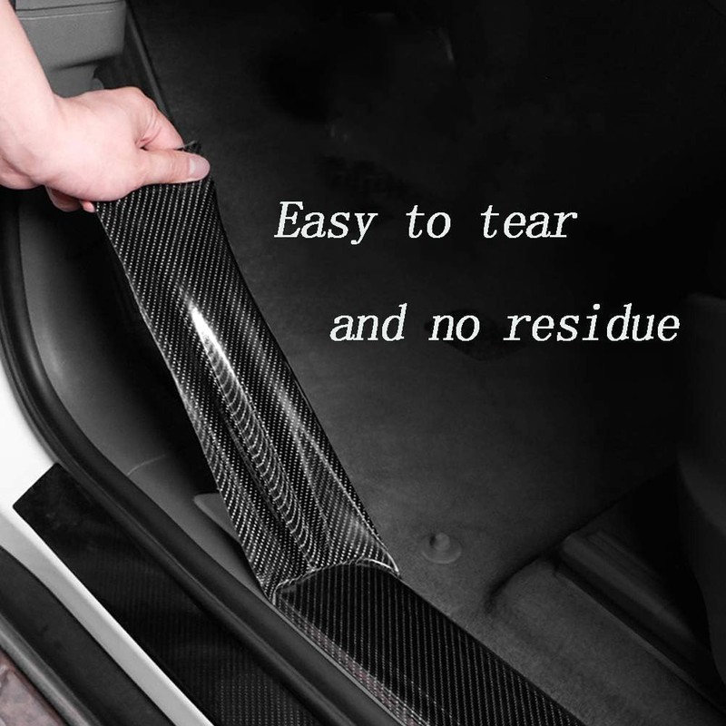 STR-Rear Bumper Protector Guard Scratch Cover Protector Paint Threshold Guard,Front