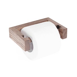Brown Wood Toilet Paper Holder - Toilet Paper Holder Wall, Rustic Toilet Paper Holder, Wood Bathroom Accessories Wall Mount Toilet Paper Roll Holder