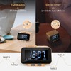 USCCE Digital Alarm Clock Radio - 0-100% Dimmer, Dual Alarm