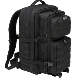 Brandit individual Wear Unisex Assault Backpack, Black - Large