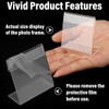 Chunful 12 Pack Clear Acrylic Self Standing Photo Frames Small