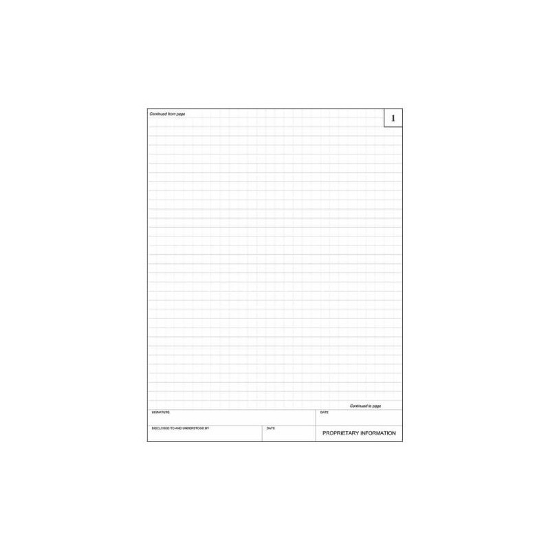 BookFactory® Black A4 Engineering Notebook, 168 Pages, Black Cover, Hardbound,