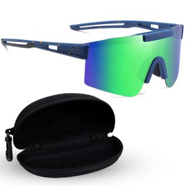 Vulevirtue Fast Glasses, Men's Cycling Glasses, Quick Glasses, Women, Cycling Glasses, Windproof UV 400, Ski Sunglasses, for Outdoor Activities, Driving, Fishing, Running, Hiking (Blue)