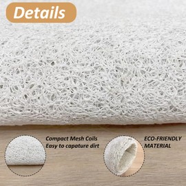 Chicimln Hello Winter Door Mat, Farmhouse Rustic Snowy Christmas Tree Reindeer Doormat for Indoor Outdoor Entrance Porch, Winter Xmas Welcome Mats for Front Door Entryway, 17x30 Inches